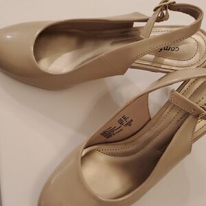 Nude Women's Slingback Heels ComfortPlus